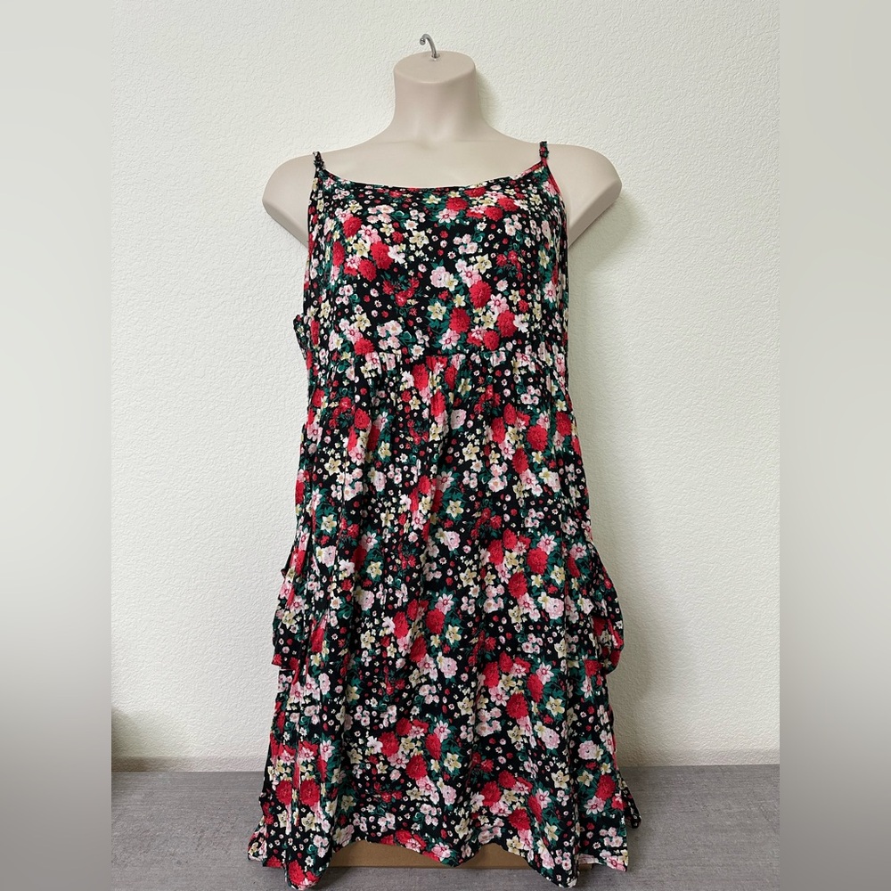 Women’s Plus Forever 21 + Floral Sleeveless Dress with Pockets 3X